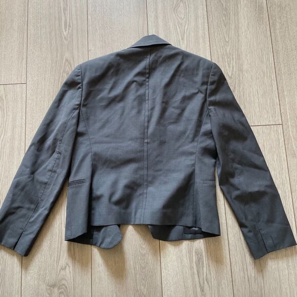 Marlowe Italy Two Piece Wool Pant Suit Set Women's Size 40 Gray Jacket & Pants - Picture 7 of 12